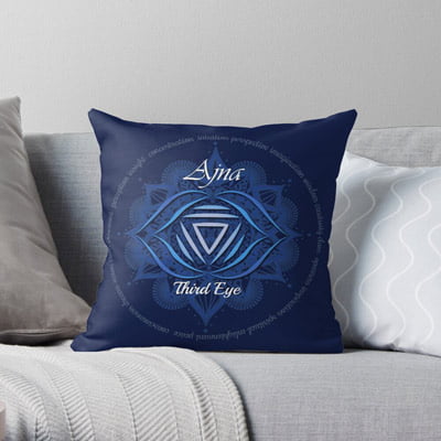Third Eye Chakra Thow Pillow